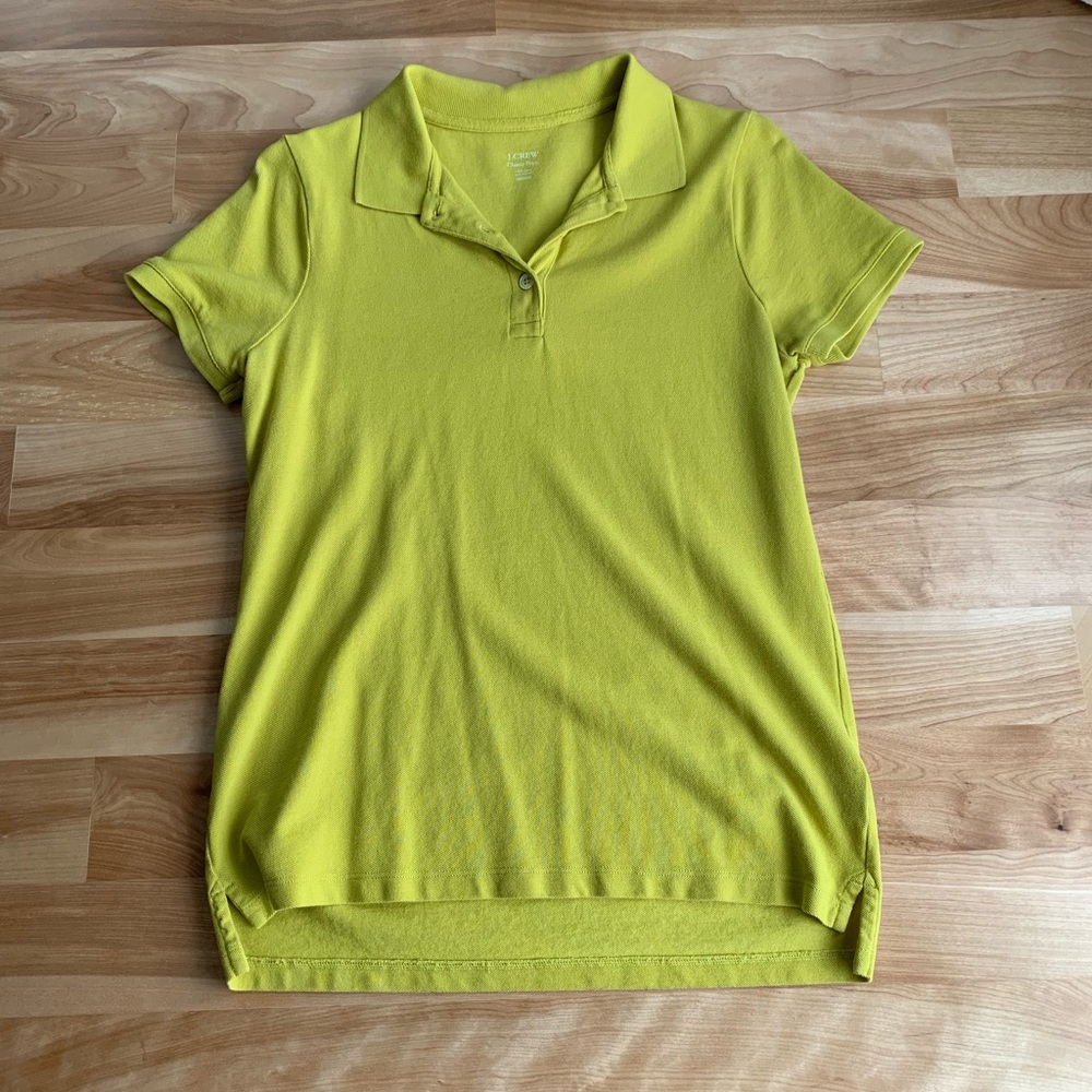 J. Crew citrine pique polo
